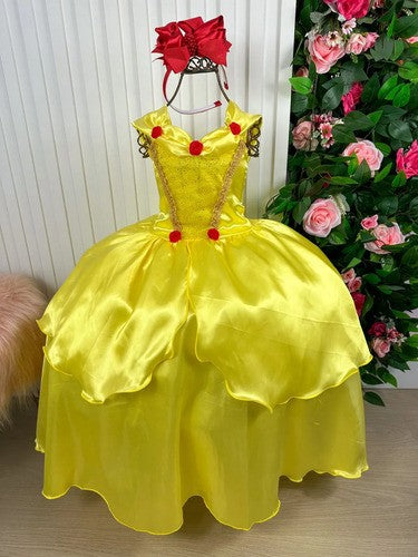 Fantasia Princesa Belli Princesa Amarela Longa (FANTPRNBEFERA)