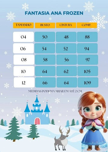 Fantasia Princesa Belli Frozen (FTPRNBELLFRO)