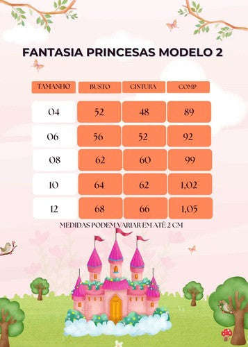 Fantasia Princesa Belli Princesa Amarela Longa Modelo 3 (FANTPRNCBLLBLFRLNGMD3)