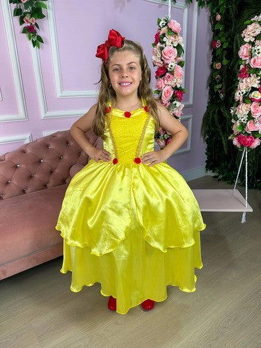 Fantasia Princesa Belli Princesa Amarela Longa (FANTPRNBEFERA)