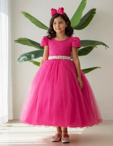 Vestido Enjoy Laura Longo Pink Rendado (VESTENJLNGPINK2)