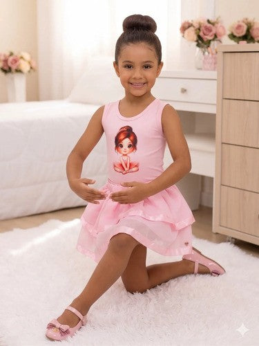 Conjunto Blogueirinha Bailarina Rosa (CNJTBGBLRS)