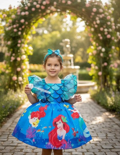 Vestido Infantil Princesa Ariel - A Pequena Sereia