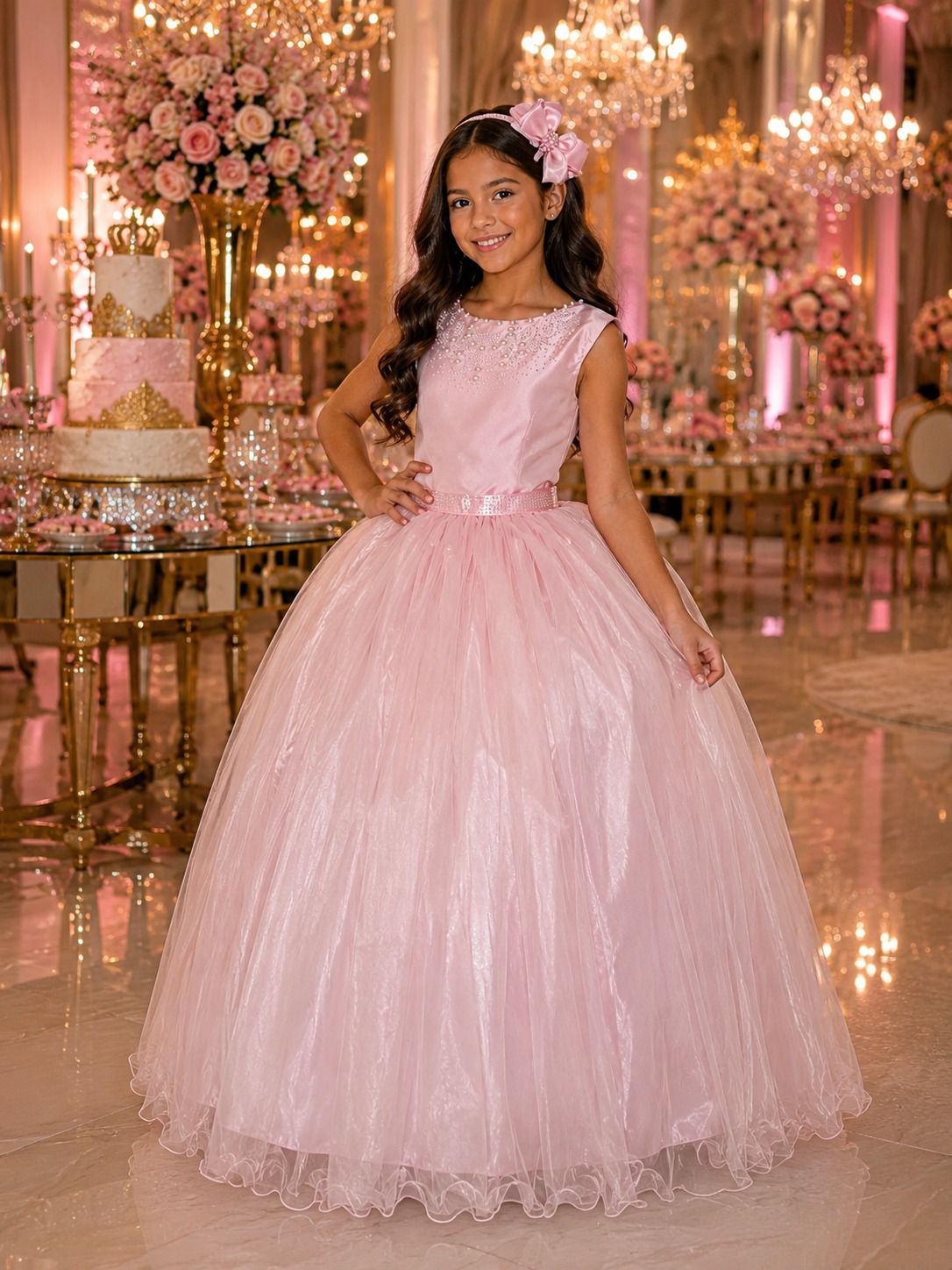 Vestido Enjoy Longo Regata Rosa Bebê (VESTINFENJLRSABB)