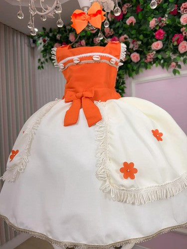 Vestido Fantasia Moana Infantil Princesa Festa Aniversário