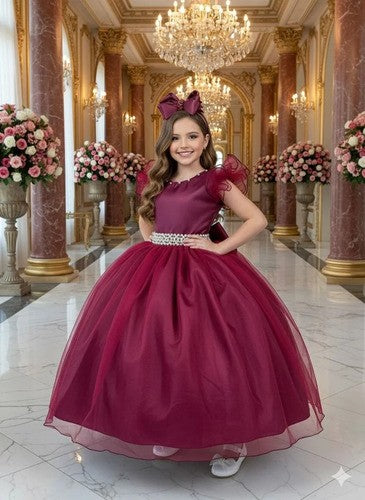 Vestido Marie Longo Amanda Marsala (VSTMRLOGAMNDAMRSLA)