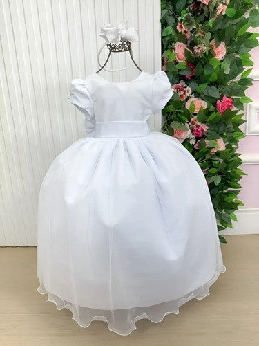 Vestido Vila Lele Longo Selena Branco (VESTSNLALNGBRNC)