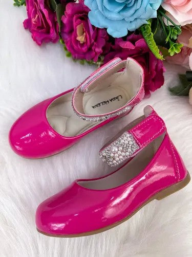 Sapatilha Flor di Mila Pink "Perolas" Luxo (SPTLFLRDMLPINKPRLSLX)