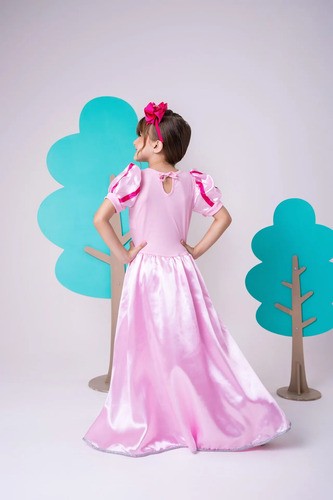 Fantasia Princesa Belli Longa Princesa Rosa - Modelo 2 (FTSPRNCBLBLADMM2)