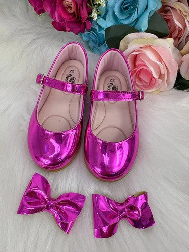 Sapatilha Doce Pe Laço Pink Metalizado (SPTDCPLCPNKMTLZ)