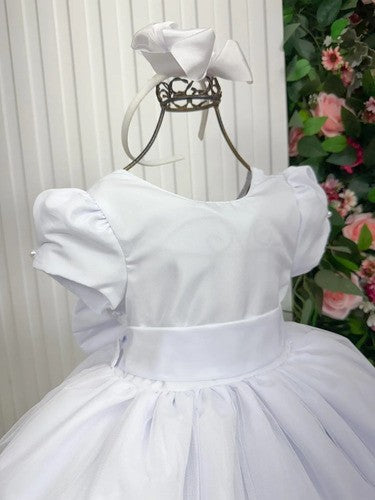 Vestido Vila Lele Longo Selena Branco (VESTSNLALNGBRNC)