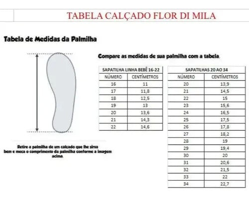 Sapatilha Flor Di MIla Maya Rosa Bebe (SPTFLMYARSABB)