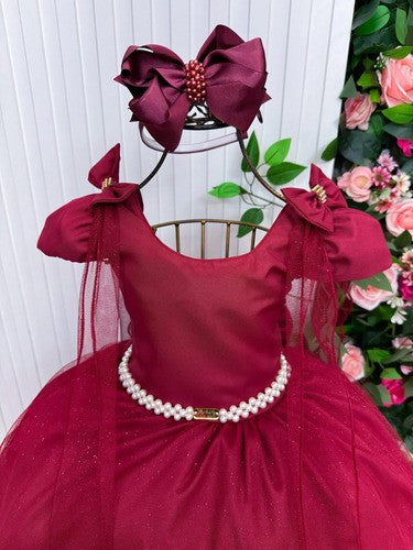 Vestido Banana Club Longo Diamante Marsala (VESTBNNCLBLGDMTMRL)