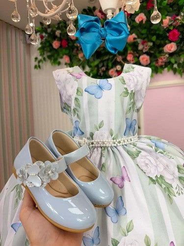 Vestido Ysa Kids Jardim Florido Melinda Verde Claro (VESTYSKDSJRDFLRMLVRDCL)