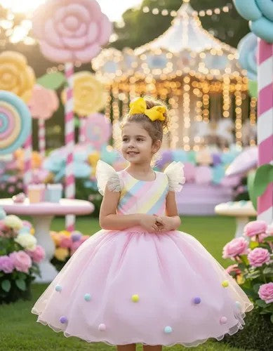 Vestido Mini Miss Temático Circo - Candy (VESTMINMSTMTCCRCCND)