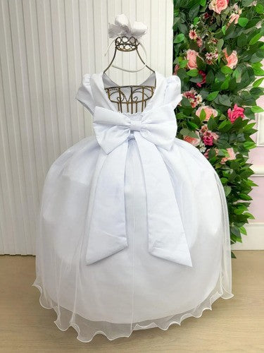 Vestido Vila Lele Longo Selena Branco (VESTSNLALNGBRNC)