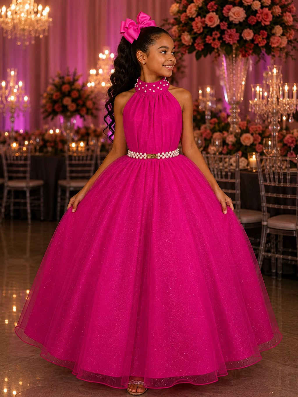 Vestido Banana Club Longo Âmbar Pink