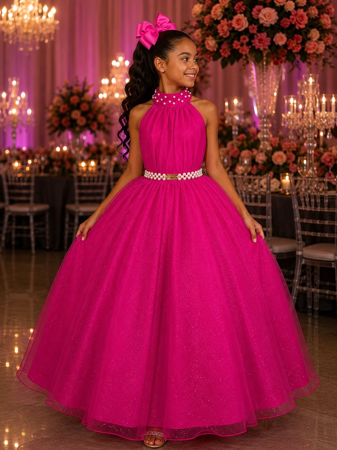 Vestido Banana Club Longo Âmbar Pink
