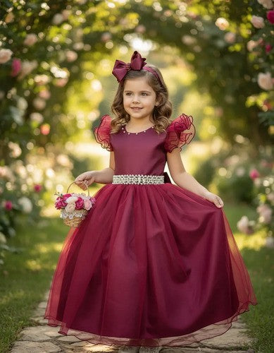 Vestido Marie Longo Amanda Marsala (VSTMRLOGAMNDAMRSLA)