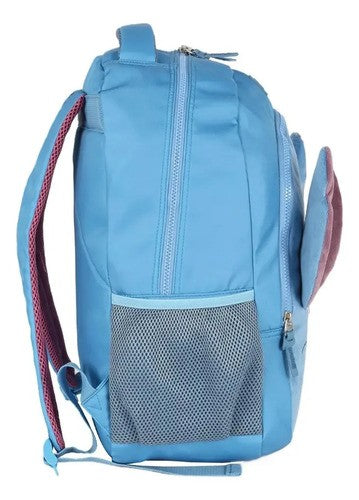 Mochila de Costa Stitch Orelhinhas Pelucia Azul (MCCSORPAZL)