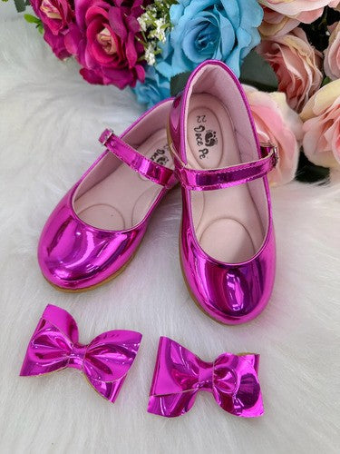 Sapatilha Doce Pe Laço Pink Metalizado (SPTDCPLCPNKMTLZ)