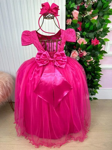 Vestido Enjoy Laura Longo Pink Rendado (VESTENJLNGPINK2)