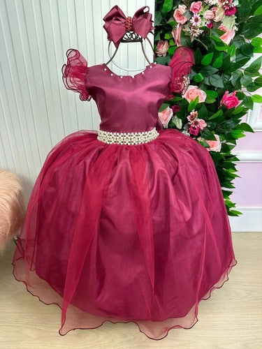 Vestido Marie Longo Amanda Marsala (VSTMRLOGAMNDAMRSLA)