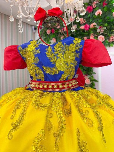 Vestido Marie Temático Realeza Princesa Maça (VSMAREATEMBRN)