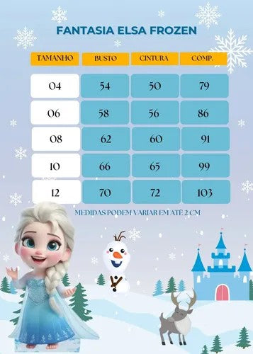 Fantasia Princesa Belli Frozen (FTPRNBELLFRO)
