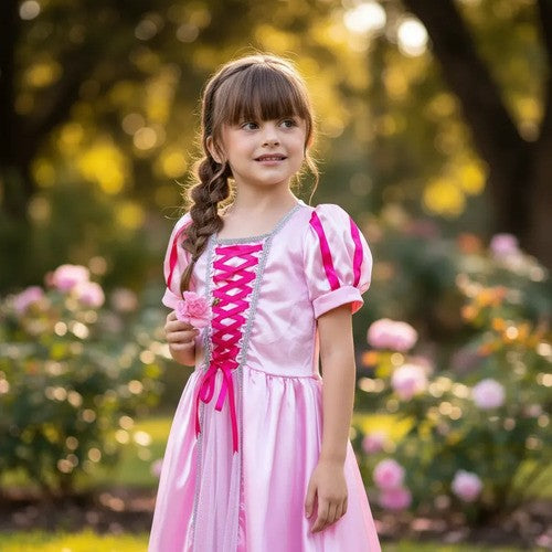 Fantasia Princesa Belli Longa Princesa Rosa - Modelo 2 (FTSPRNCBLBLADMM2)