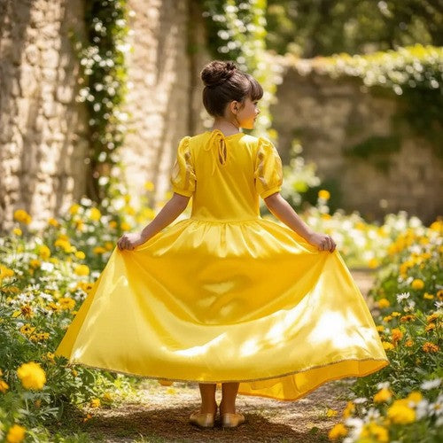 Fantasia Princesa Belli Princesa Amarela Longa Modelo 3 (FANTPRNCBLLBLFRLNGMD3)