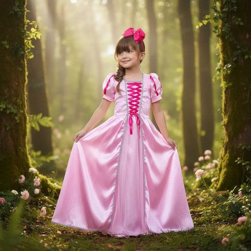 Fantasia Princesa Belli Longa Princesa Rosa - Modelo 2 (FTSPRNCBLBLADMM2)