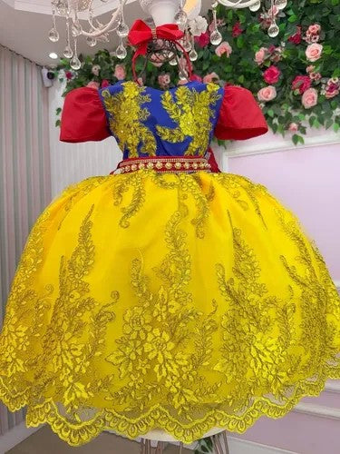 Vestido Marie Temático Realeza Princesa Maça (VSMAREATEMBRN)