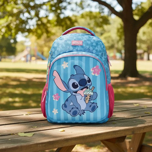 Mochila de Costa Stitch Azul Sorvete (MCSAZL)