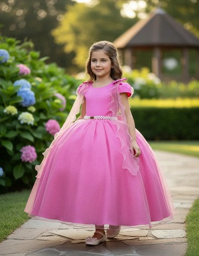 Vestido Banana Club Longo Diamante Rosa Chiclete (VESTBNACLBLNGDAMTRSCLT)
