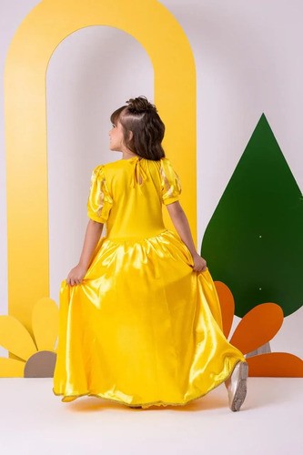Fantasia Princesa A Bela E A Fera Longa Luxo