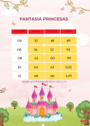 Fantasia Princesa Belli Longa Princesa Maça (FTSPRNCBLLBRNCDNV)