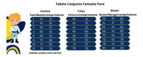 Fantasia Princesa Belli Principe Fera /A bela e a Fera (FANTPRNCBLLPRNFR)