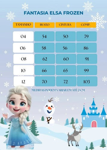 Fantasia Princesa Belli Frozen (FTPRNBELLFRO)