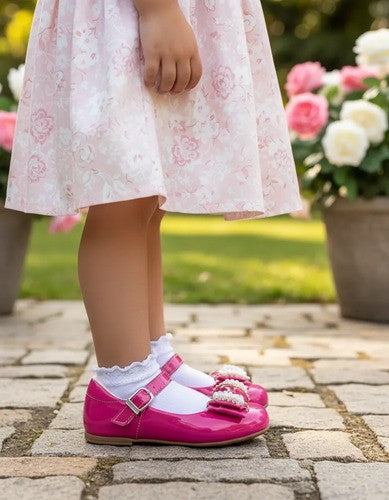 Sapatilha Flor di Mila Pink Perolas Neide (SPTLFLRDMPNKPRLS)