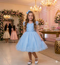 Vestido Infantil Menina Bonita Angelie Azul Bebe (VESTINFMNNBNTANGLAZLBB)