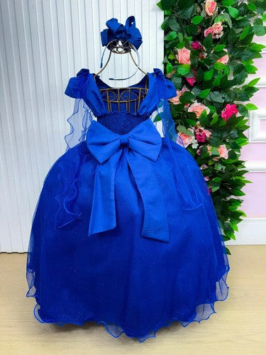 Vestido Banana Club Longo Diamante Azul Royal (VESTBNANCLBLNDAMTAZL)