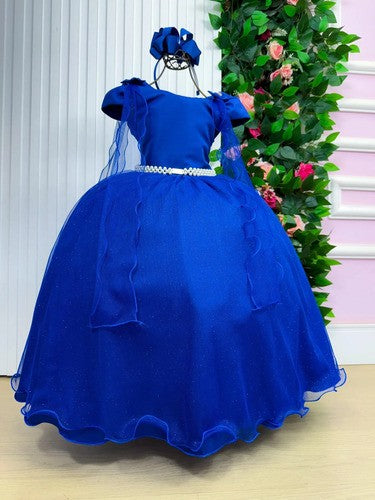Vestido Banana Club Longo Diamante Azul Royal (VESTBNANCLBLNDAMTAZL)