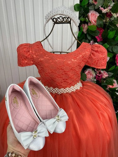 Vestido Enjoy Longo Laura Peito Rendado Terracota (VESTENJLNGPRNDDLR)