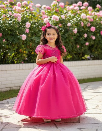 Vestido Giovanella/Giovanela Mariza Longo Pink (VESTGINELLAMZPINK)