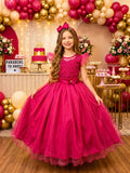 Vestido Longo Festa Mini Miss Suzy Rosa Pink - Festa