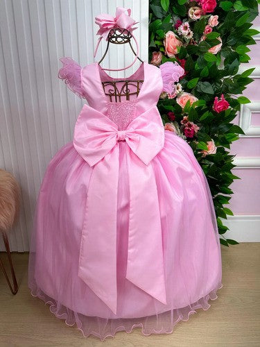 Vestido Marie Longo Amanda Rosa Bebe (VESTMARILNGAMNDRSBB)