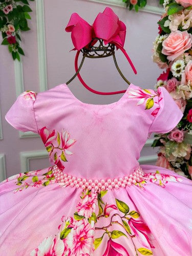 Vestido Infantil Temáticos da Gigi Fadas - Tinker Bell - Sininho Rosa (VESTIFFDTNKBLLT)