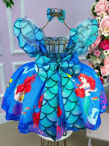 Vestido Infantil Princesa Ariel - A Pequena Sereia