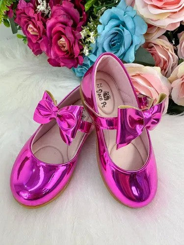 Sapatilha Doce Pe Laço Pink Metalizado (SPTDCPLCPNKMTLZ)